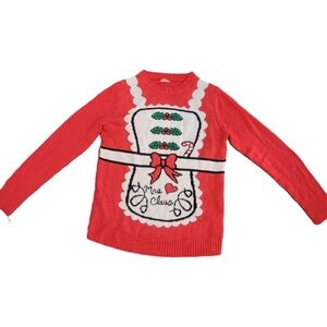 Red Christmas Sweater Mrs. Claus